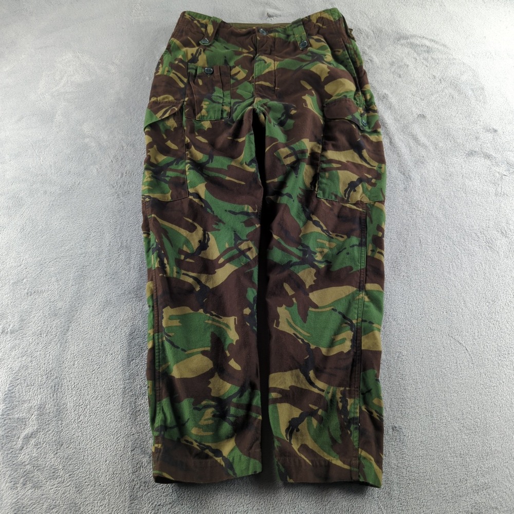 Vintage 80s British Military Trousers Mens Small/Medium (W30) Woodland DPM Camo